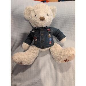 Hudson’s Bay Canada Olympic Team Bear Plush 2012 Denim Jacket Collectible